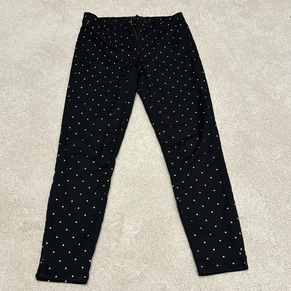Tinsel Black Polka Dot Ankle Length Pants
